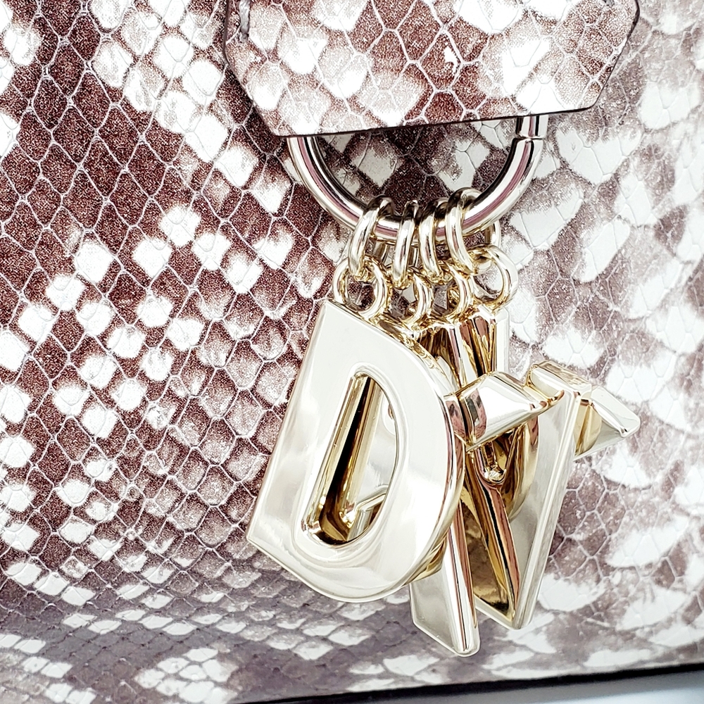 DKNY Paige Faux Snake Satchel - Picture 4 of 13